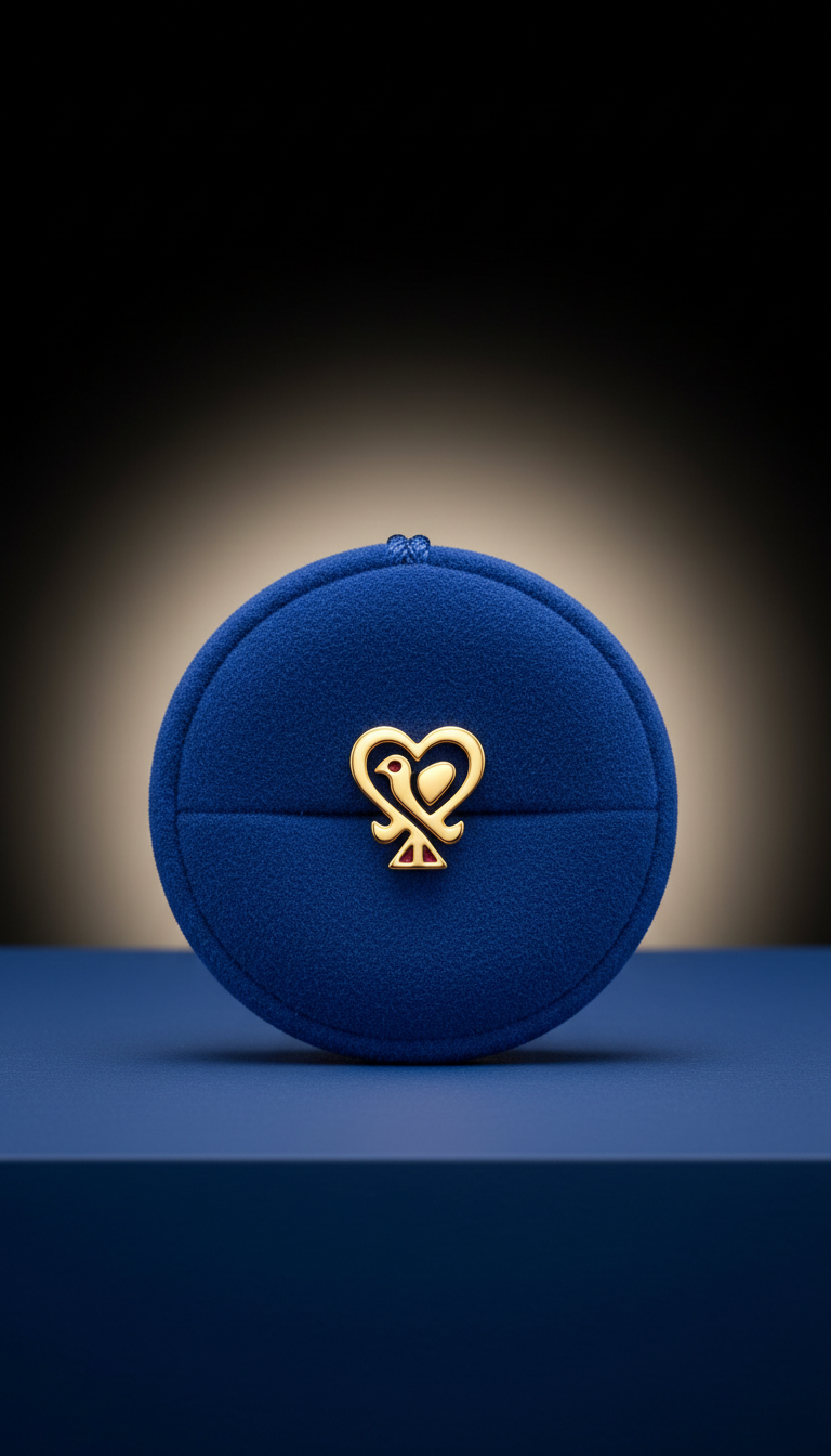Sankofa Gold Adinkra Tooth Gem